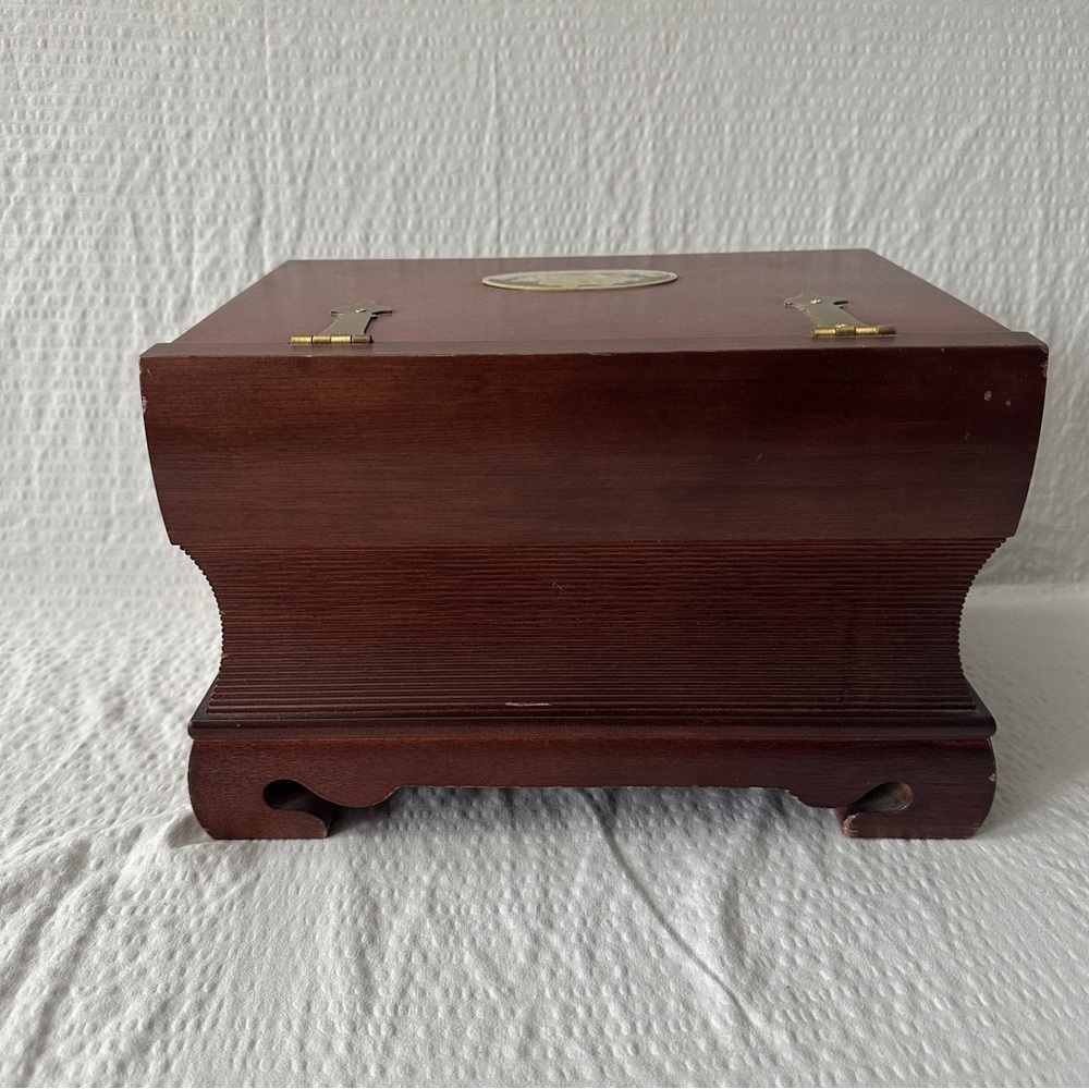 Vintage Stacked Books‎ Wooden Jewelry Box Velvet Lined Trinket Chest Drawers - Picture 4 of 9